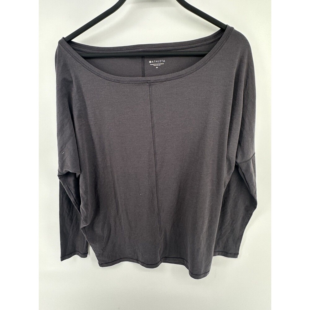 Athleta Cloud Light Restore Long Sleeve Top Asymmetrical size M Oversized F